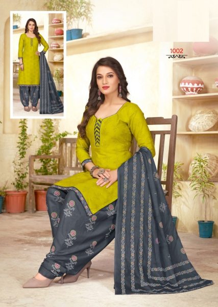 New Cotton Printed Patiyala Suit Collection  Punjabi Dress Materials Wholesale