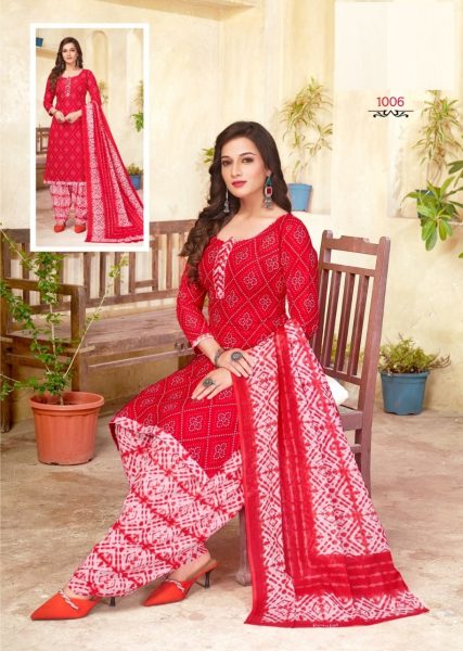 New Cotton Printed Patiyala Suit Collection  Punjabi Dress Materials Wholesale