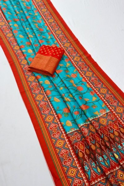 New Demanding Concept Kalamakari Patola Silk Saree Patola Silk Sarees Wholesale