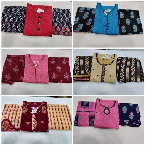 New Designer Cotton Patiyala Dress Punjabi Dress Materials Wholesale