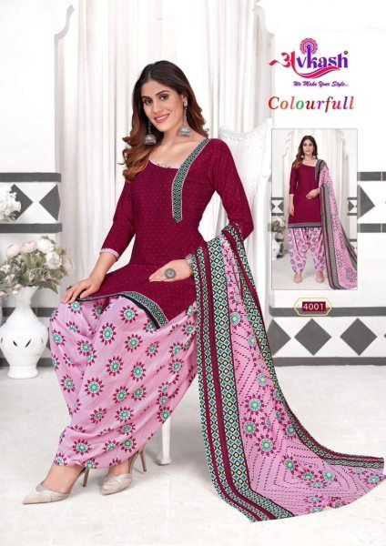 New Designer Cotton Patiyala Dress Punjabi Dress Materials Wholesale
