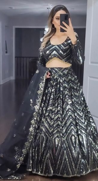 New Designer Faux Georgette Lehenga Choli With Embroidery   Zari Work Designer Lehenga Choli