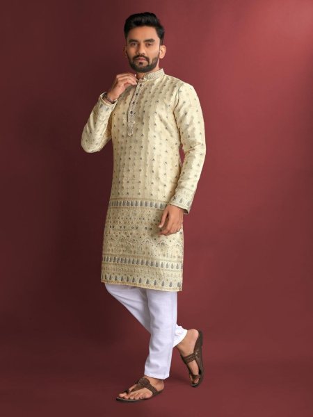 New Designer Jacquard Silk Kurta Pajama Collection  Kurta Pajama Wholesale