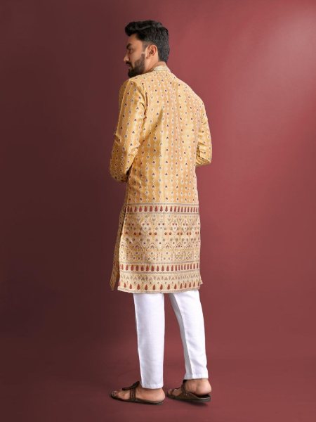 New Designer Jacquard Silk Kurta Pajama Collection  Kurta Pajama Wholesale