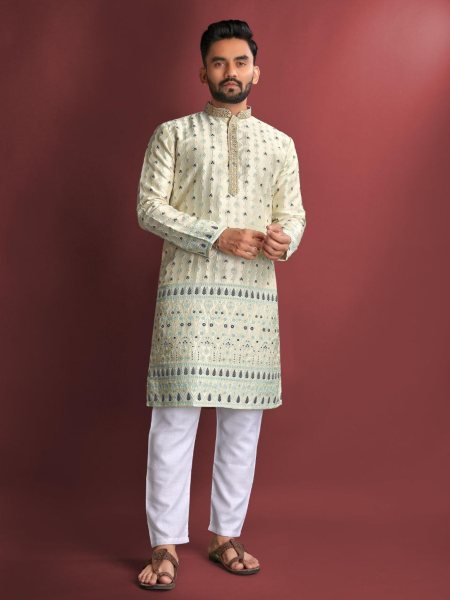 New Designer Jacquard Silk Kurta Pajama Collection  Kurta Pajama Wholesale