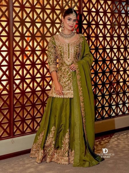New Designer Latest Heavy Embroidery Work Fashionable Suit 