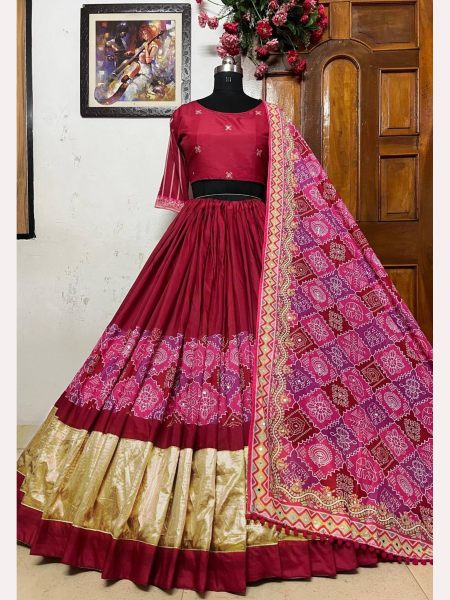 New Designer Muslin Cotton Navratri Special Lehenga Choli  Navratri Lehnega Choli