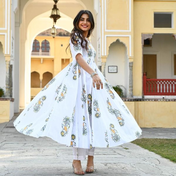 New Designer Party Wear Cotton Kurti Pant Ready To Wear Collection
