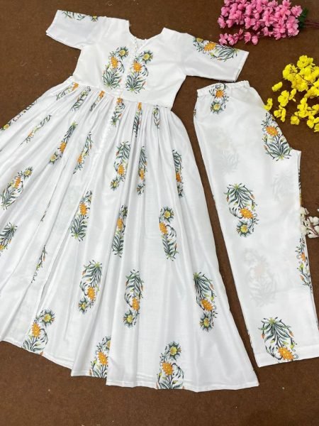 New Designer Party Wear Cotton Kurti Pant Ready To Wear Collection