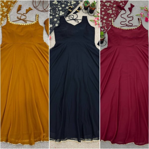 New Designer Party Wear look 3pc Set  3 Piece Kurti Set