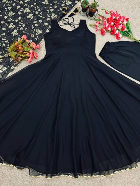New Designer Party Wear look 3pc Set  3 Piece Kurti Set