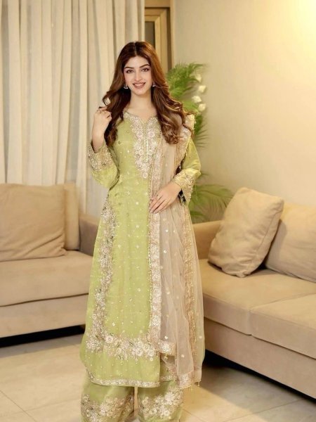 New Designer Party Wear Look Stylish Ready To Wear Suit 
