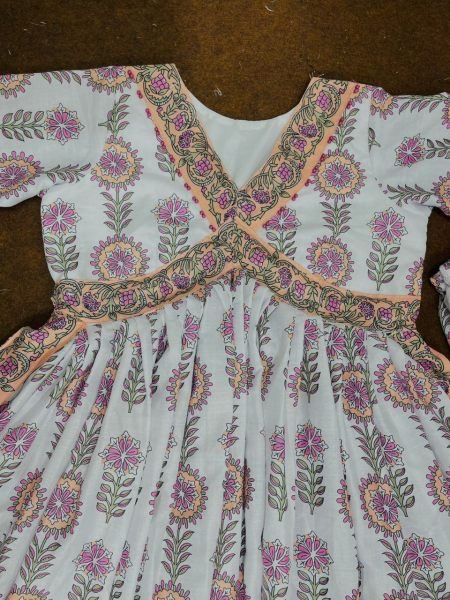 New Designer Party Wear Naira Cut Cotton Kurti Set Ready To Wear Collection