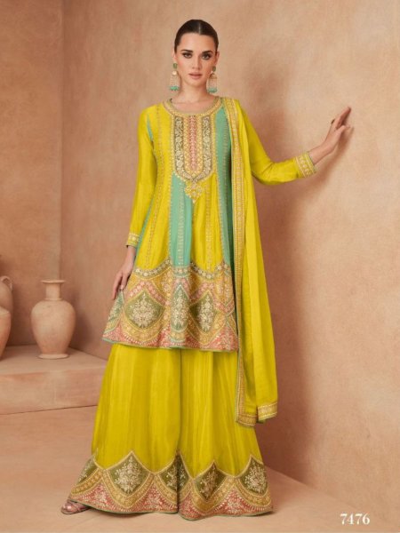 New Designer Real Chinon Suits Wholesaler Salwar Kameez