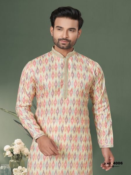 New Designs Heavy Cotton Digital Print with Sequance, Thread and Pintex Work Wedding Kurta Pajama Kurta Pajama Wholesale