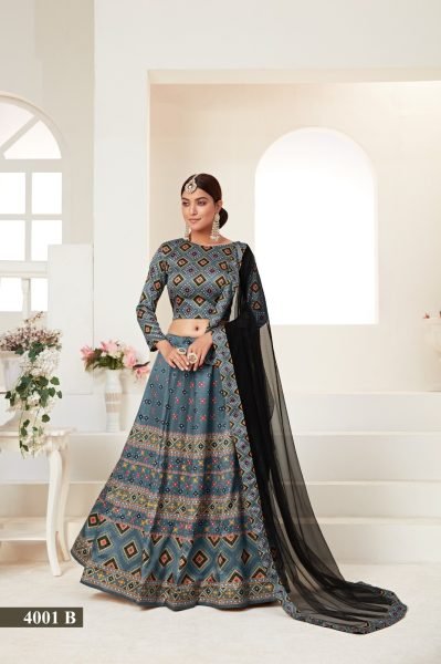  New Digital Printed Semi-Stitched Lehenga Choli With Dupatta Designer Lehenga Choli