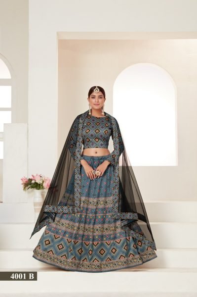  New Digital Printed Semi-Stitched Lehenga Choli With Dupatta Designer Lehenga Choli