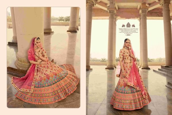 New Exclusive Bridal Embroidered Semi Stitched Lehenga Choli Collection Bridal Lehenga Choli
