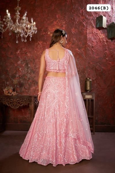 New Exclusive Embroidery Sequence Work  Lehenga Choli  Bridal Lehenga Choli