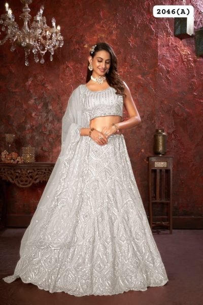 New Exclusive Embroidery Sequence Work  Lehenga Choli  Bridal Lehenga Choli
