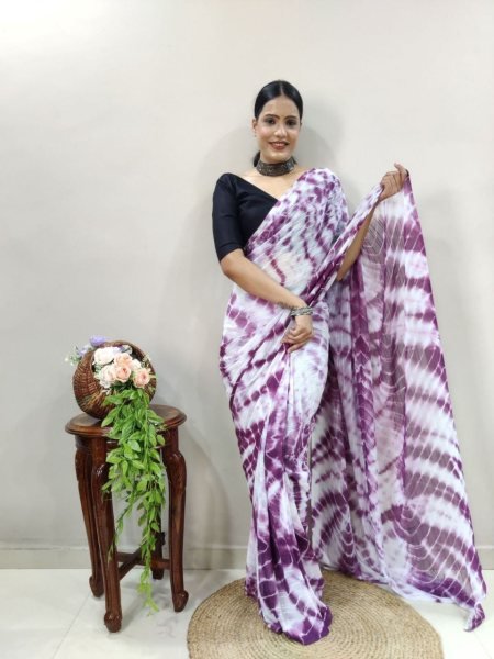 NEW FANCY SOFT LIGHT FABRIC SAREE FOR WOMEN Ready To Wear Saree 