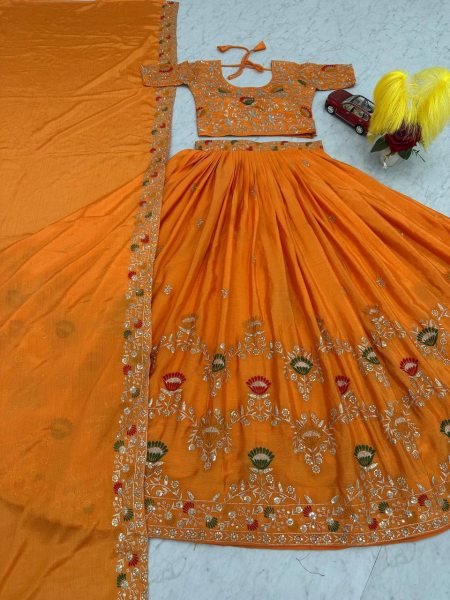 New Festival Fully stitched Lehenga Choli with Embroidery Work for Women  Designer Lehenga Choli