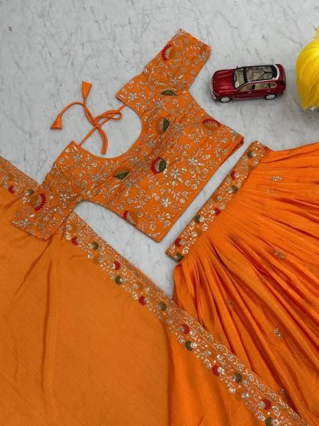 New Festival Fully stitched Lehenga Choli with Embroidery Work for Women  Designer Lehenga Choli