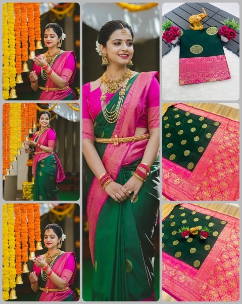 New Launch Premium Lichi Silk Saree for Women Soft Fabric with Rich Pallu Wholesale Womens Saree Collection by Royal Export Banarasi Saree Wholesale