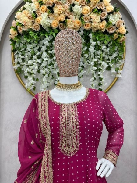 New Launching Faux Georgette Sharara Suit With Sequence Work Ready To Wear Collection