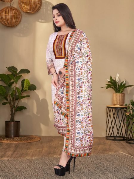 New Launching Printed Muslin Kurti   Dupatta With Sequence Work  Kurti With Dupatta Wholesale