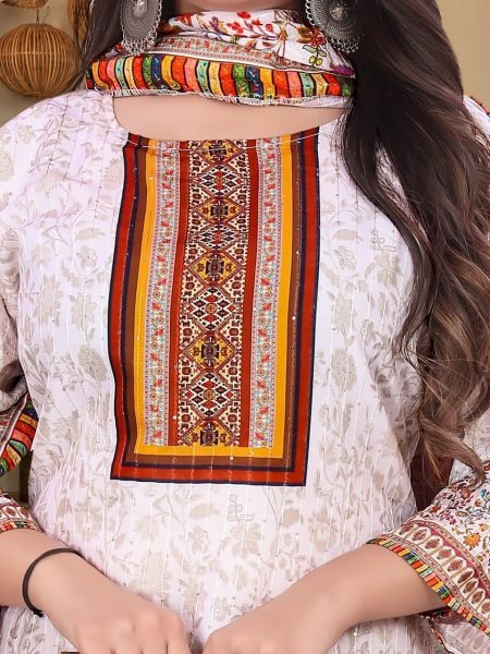 New Launching Printed Muslin Kurti   Dupatta With Sequence Work  Kurti With Dupatta Wholesale