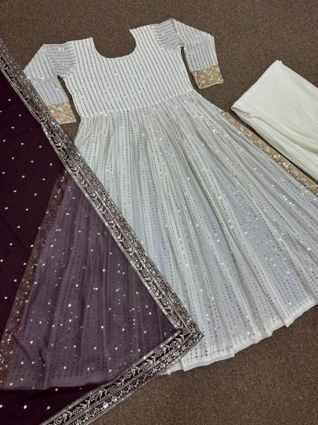New Lunching 3 Piece Suit Hit Designe Collection With Beautiful Embroidery Work  Ready To Wear Collection
