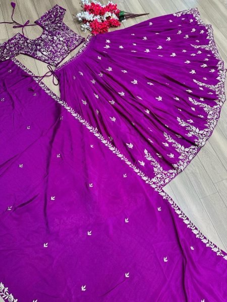 New Party Wedding Purple Designer Lehenga Choli Designer Lehenga Choli