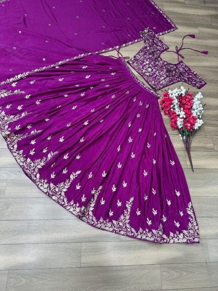 New Party Wedding Purple Designer Lehenga Choli Designer Lehenga Choli