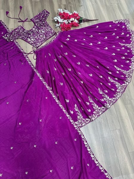 New Party Wedding Purple Designer Lehenga Choli Designer Lehenga Choli