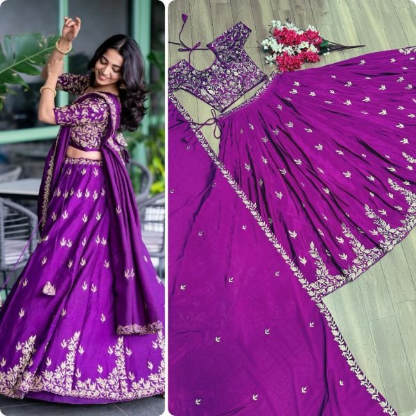 New Party Wedding Purple Designer Lehenga Choli Designer Lehenga Choli