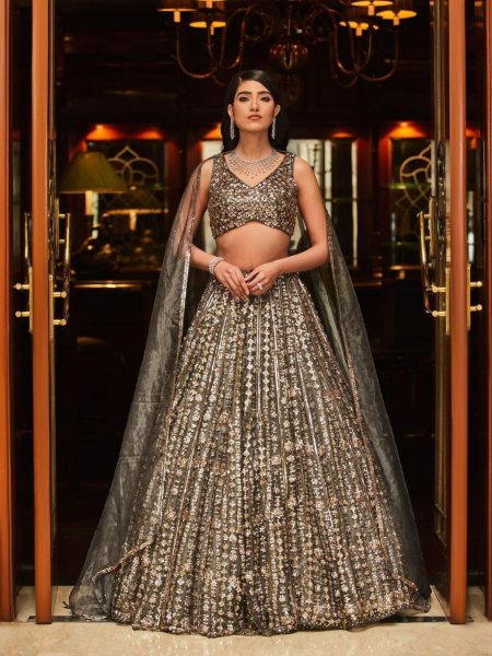 New Premium Malai Satin Embellished With Beautiful Sequins Work Designer Lehenga Collection Bollywood Lehenga Choli