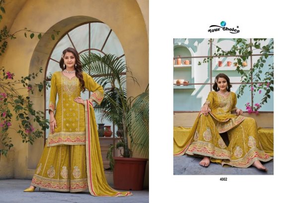 New Presenting Pure Chinon Plazzo Suits Collection  Designer Plazzo Salwar Suits Wholesale