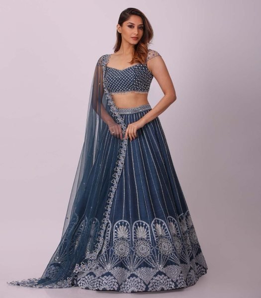 New Presenting Rangoon Silk Lehenga With Rainbow Sequins Lehenga Choli  Designer Lehenga Choli
