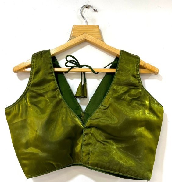 New Rafale Silk Pleated Designer Blouse  Blouse Collection