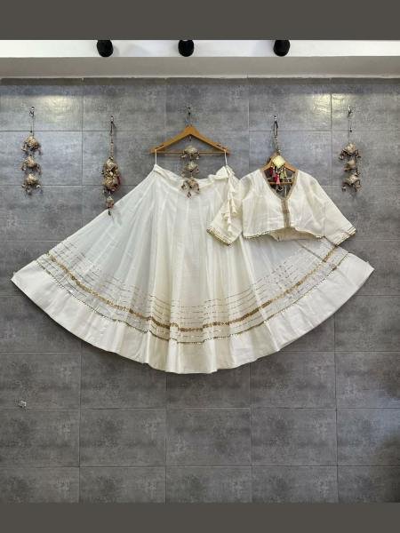 New Readymade Roman Silk Chaniya Choli 6 MTR Flair with Heavy Gotta   Sequins Lace For Navratri Special 