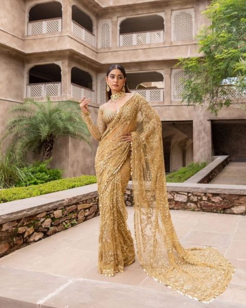 New Trending Bollywood BlockBuster Sequins Design Saree Bollywood Fancy Sarees Wholesale