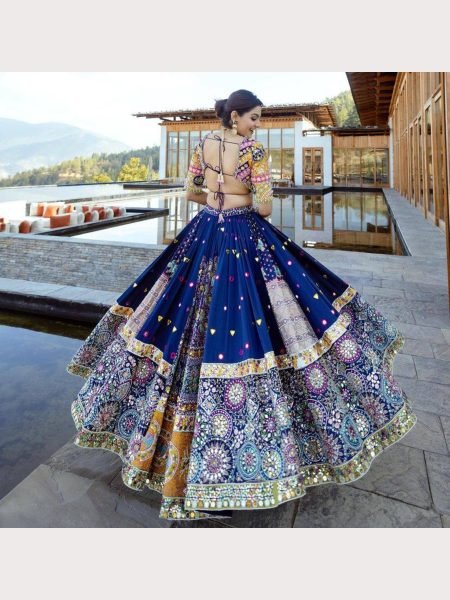 New Trending Navratri Special Muslin Cotton Lehenga Choli  Navratri Lehnega Choli