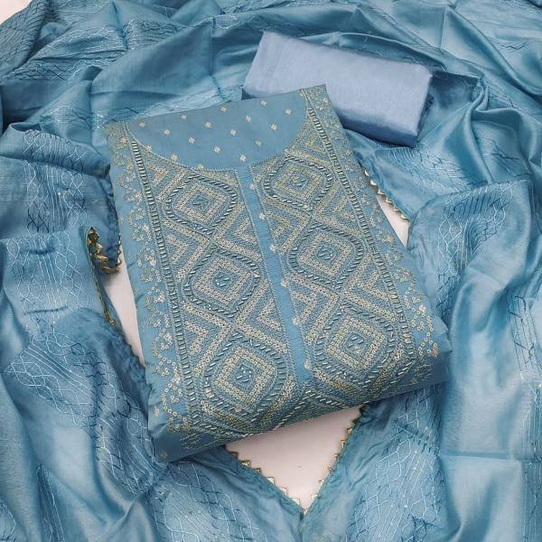 New Unstitched Dress Material Wholesalers in Surat Color Set Matching Dress Material Wholesale