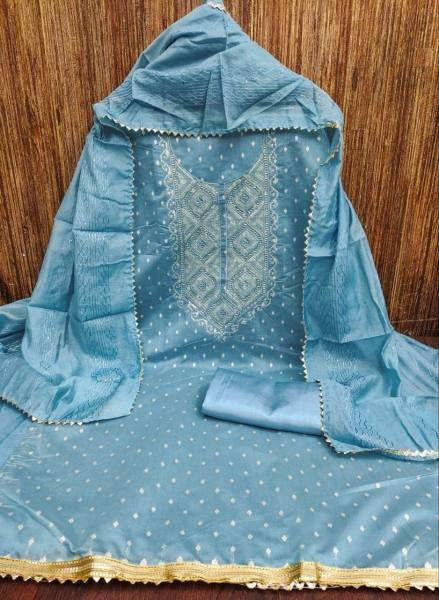 New Unstitched Dress Material Wholesalers in Surat Color Set Matching Dress Material Wholesale