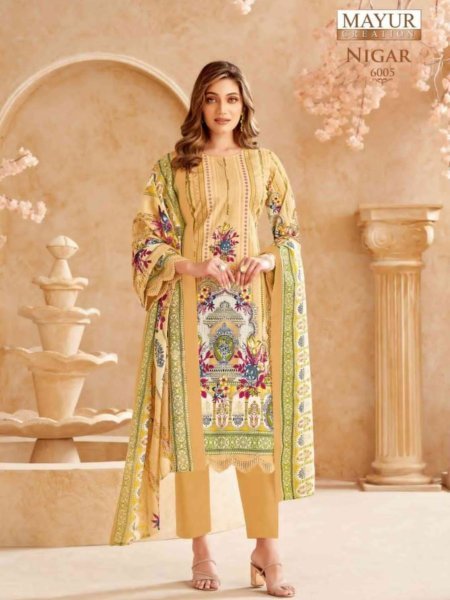NIGAR Vol 06  Karachi Style Cotton Dress Material Collection Full Set Dress Material
