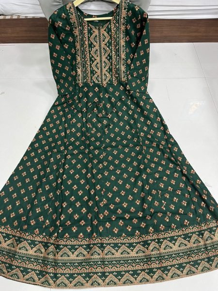  Nitya Fancy Anarkali Style Long Kurti Collection Printed Kurtis