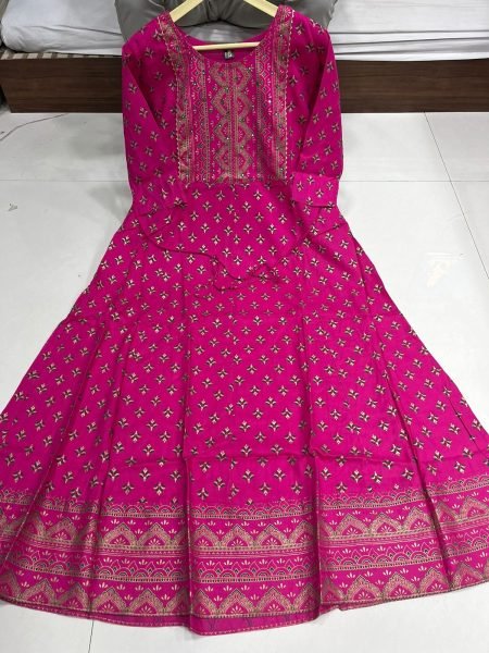  Nitya Fancy Anarkali Style Long Kurti Collection Printed Kurtis