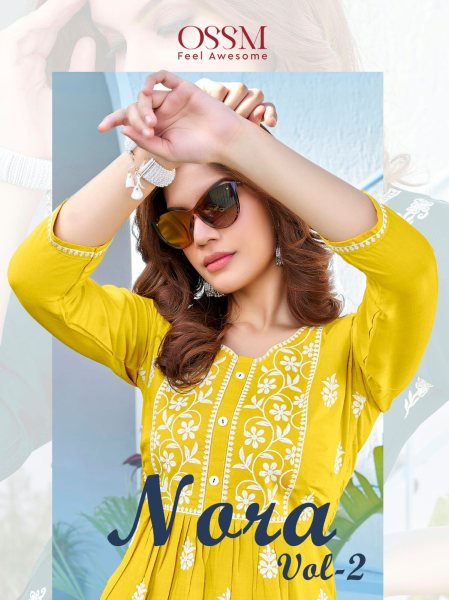 NORA Vol 02 Summer Special Fancy Short Tops 6 pc Full Set  Full Set Kurti