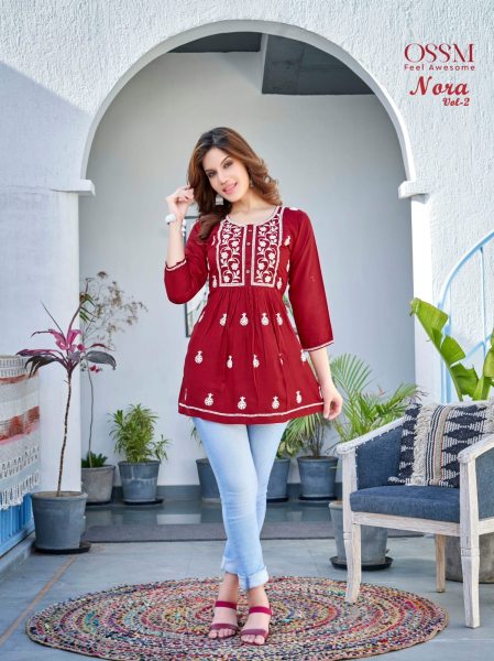 NORA Vol 02 Summer Special Fancy Short Tops 6 pc Full Set  Full Set Kurti